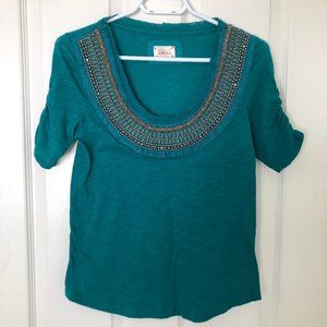 Beaded Anthropologie top